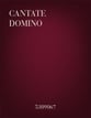 Cantate Domino SATB choral sheet music cover